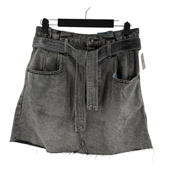 Free People Paperbag Women's Black Noir Size 31 East Of Eden Mini Skirt NWT Chic - Picture 1 of 7
